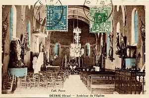 DETRIE - EGLISE - INTERIEUR - 1933